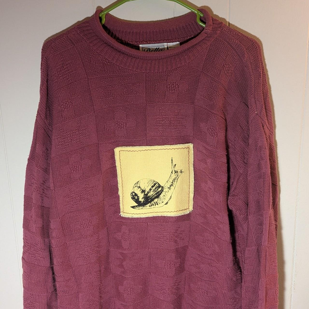 Large Snail Patch Sweater