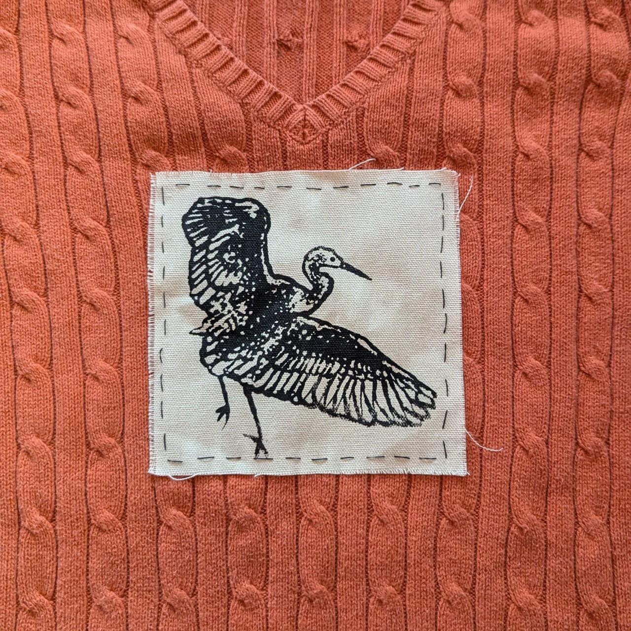 Crane patch sweatshirt