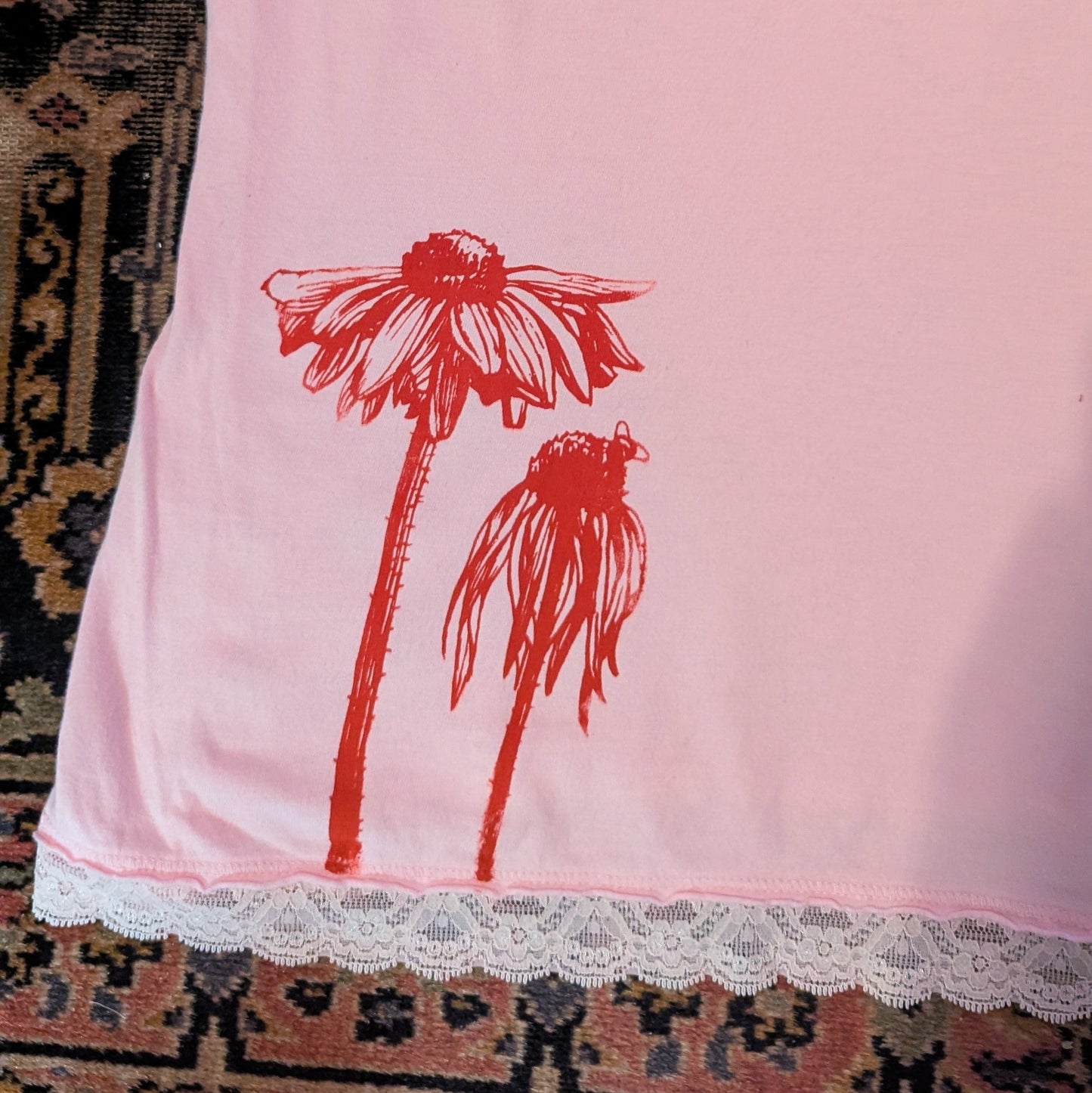 Women's Medium Flower Tanktop