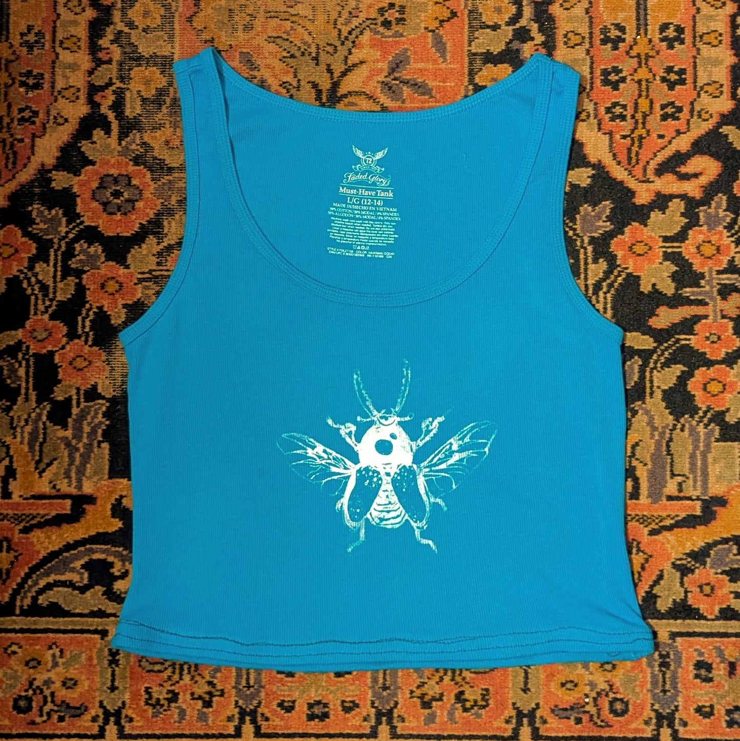 Women's Large Beetle Croptop