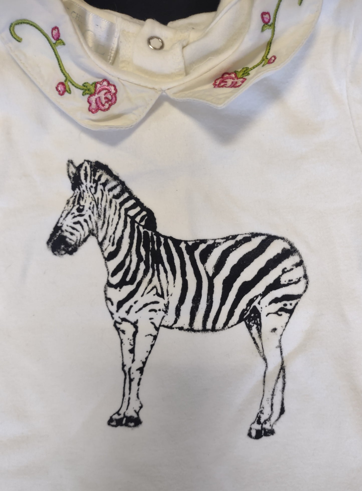 Children's zebra onesie