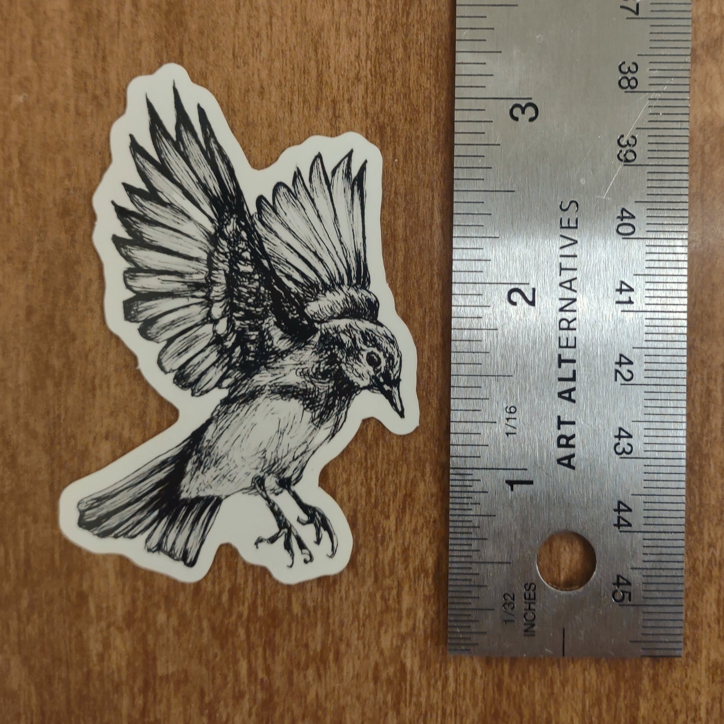 Bird in flight sticker