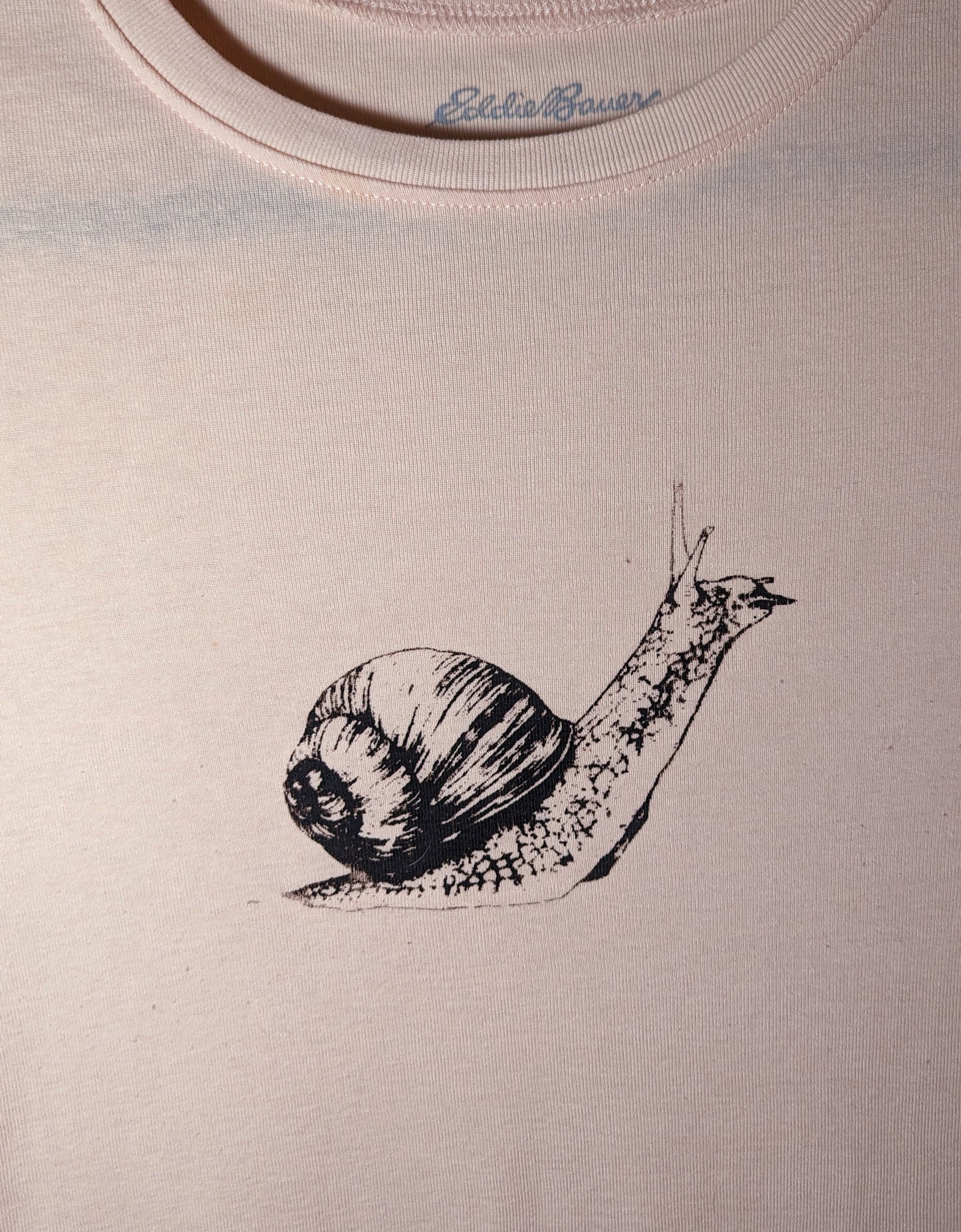 Women's small snail shirt