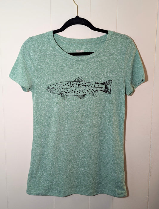 Valentines Trout shirt size small