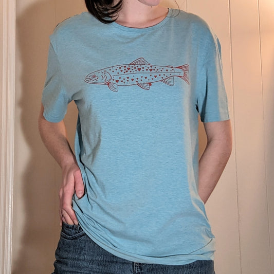 Valentines trout shirt XL
