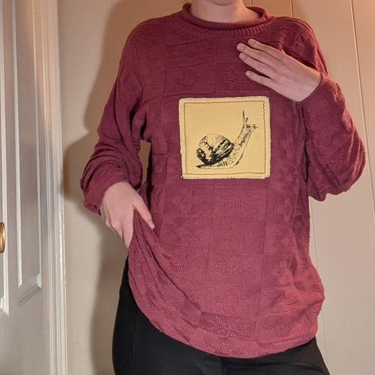 Large Snail Patch Sweater